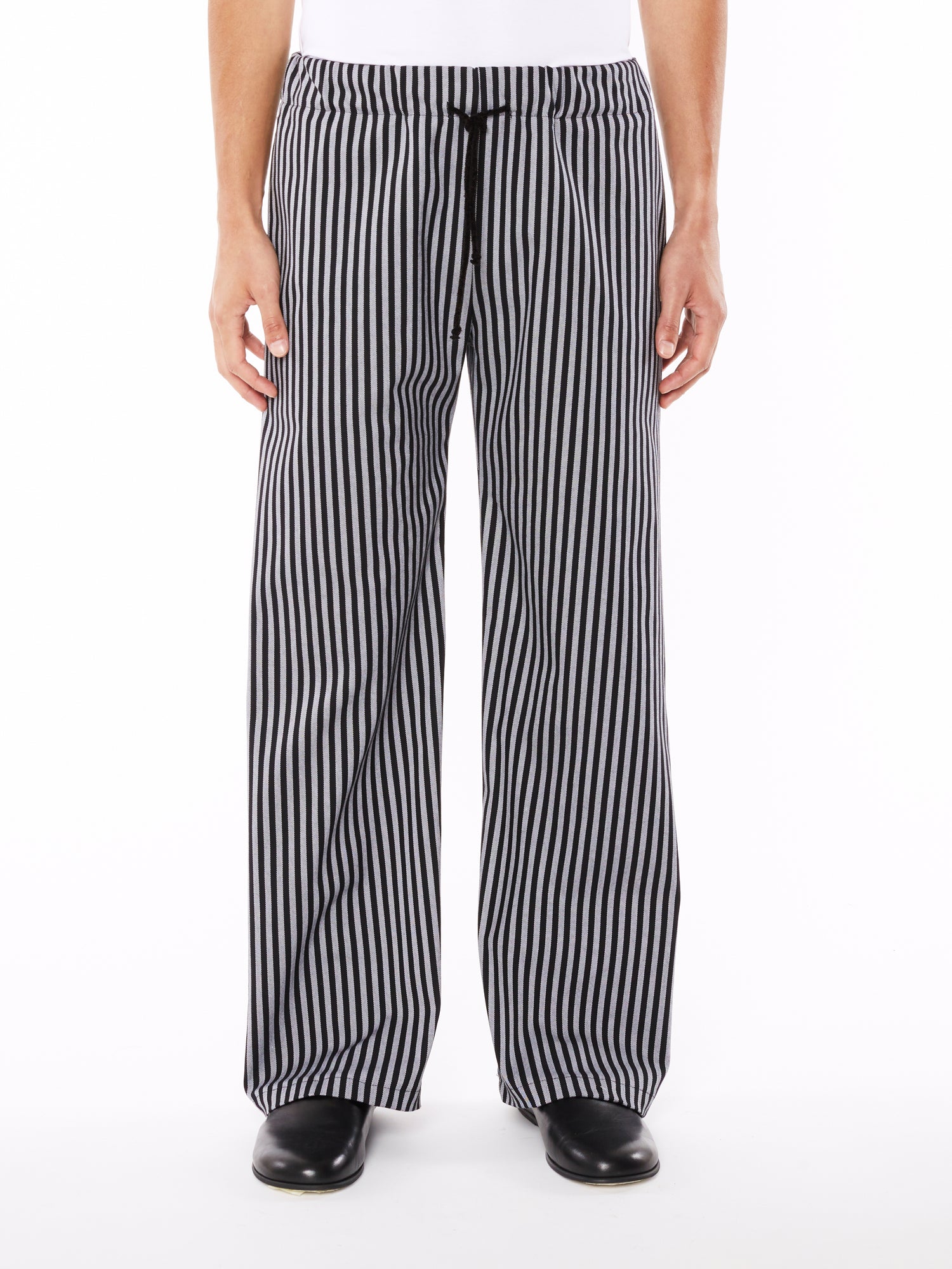 Pantalone a Righe Bianche e Nere