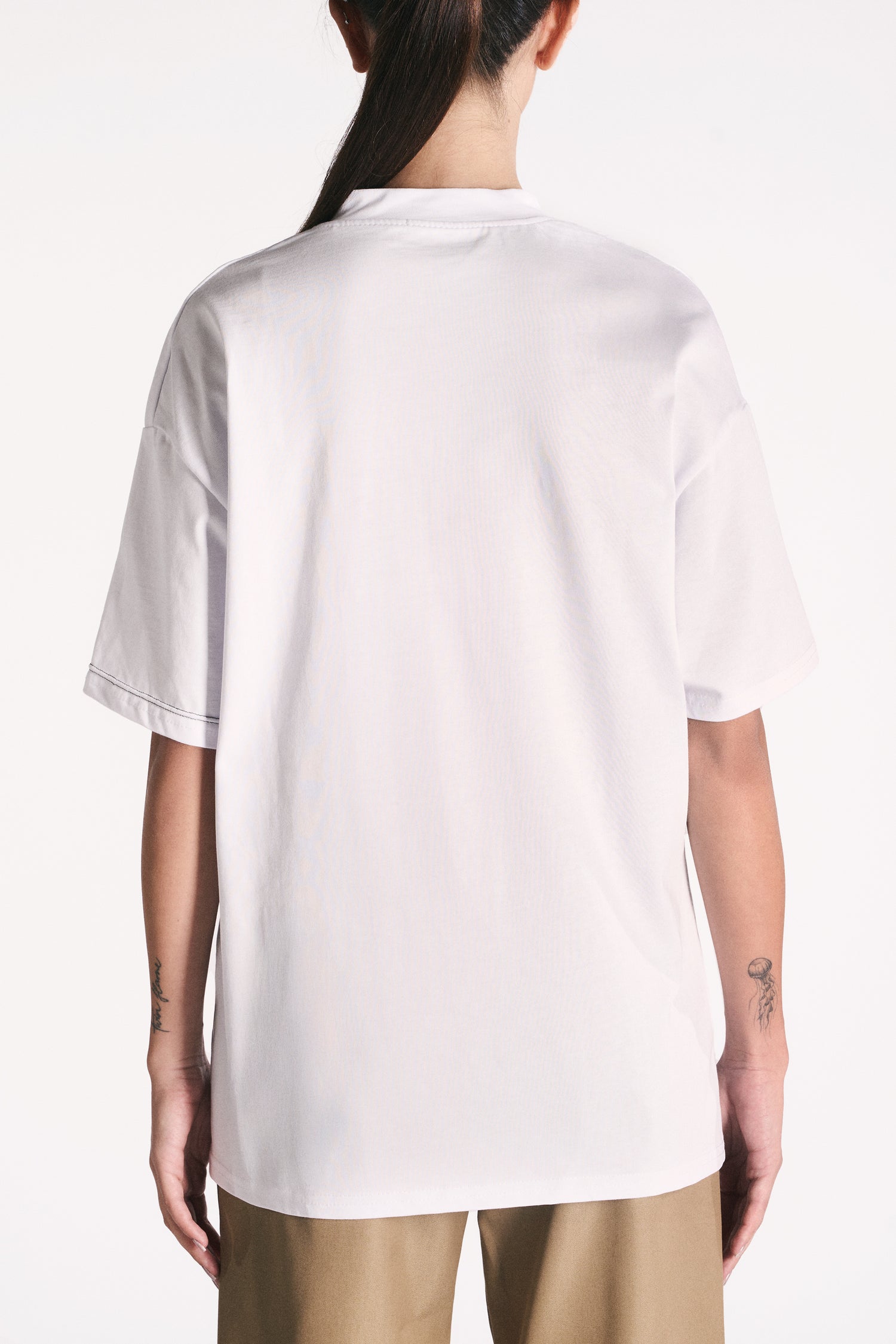 T-SHIRT OVERSIZE COTONE BIANCO