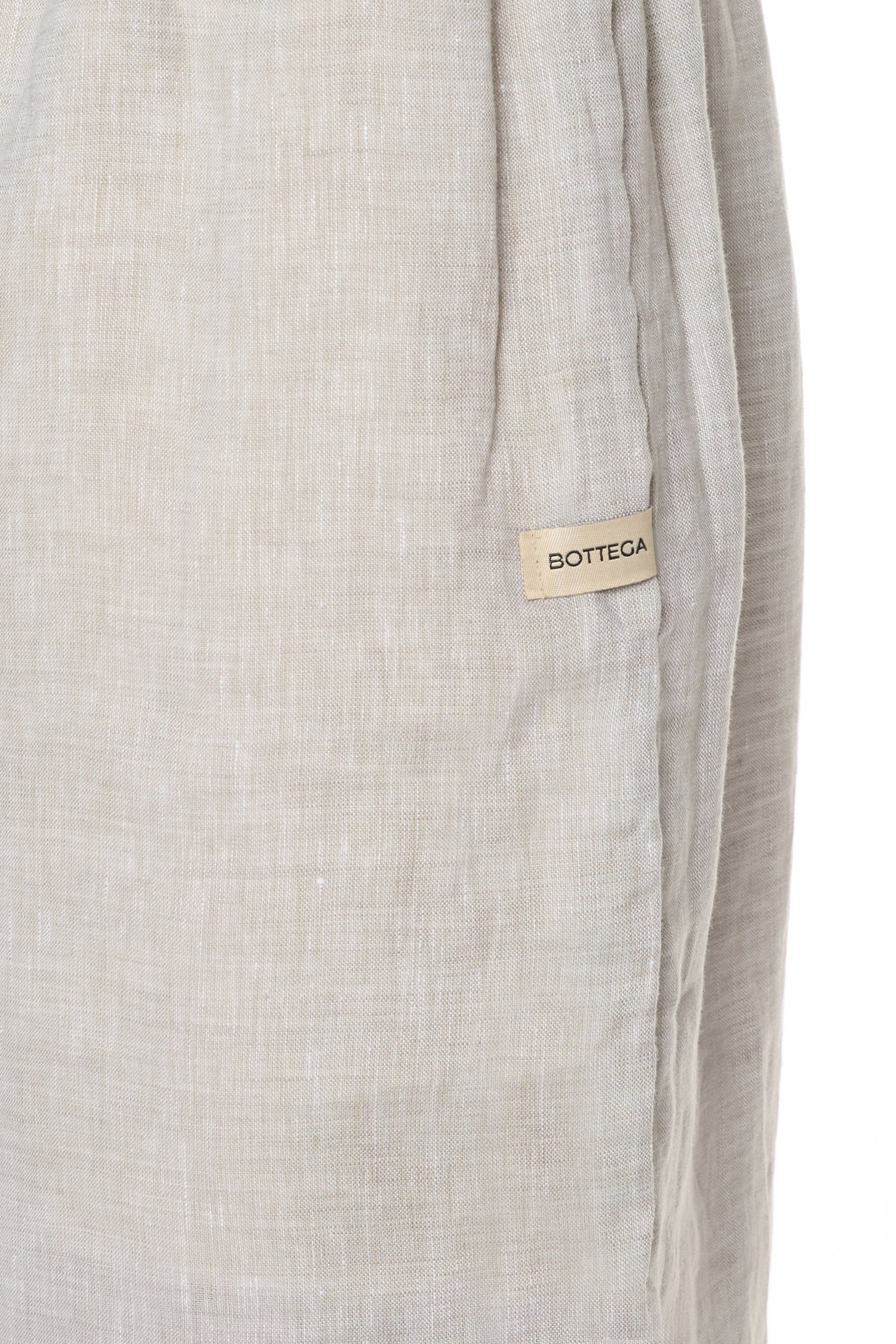 Bermuda in Lino Grigio Chiaro