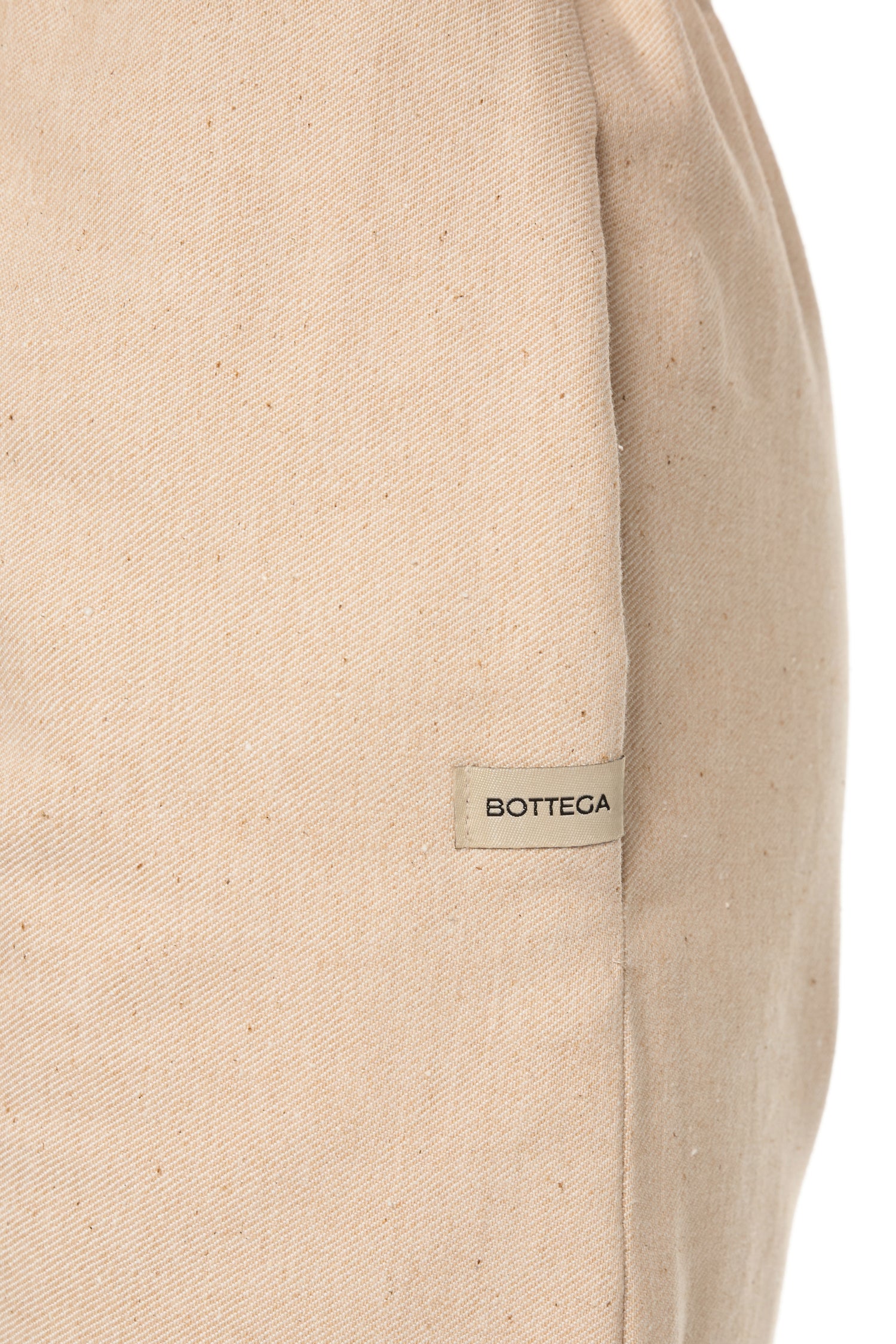 Pantalone in Denim Misto Lino Cotone Sabbia Rosato